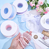 4Rolls 5 Yards ABS Pearl Edged Mesh Ribbon for Bowknot Making OCOR-ME0001-67-3