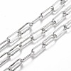 304 Stainless Steel Paperclip Chains CHS-A006-01P-1