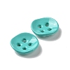 Spray painted Alloy Buttons PALLOY-K001-03-3