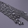 304 Stainless Steel Column Link Chain Necklaces ZK1552-4-1