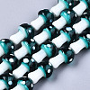 Mushroom Handmade Lampwork Beads Strands X-LAMP-R116-14-1