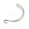 Non-Tarnish 304 Stainless Steel Hook and S-Hook Clasps STAS-U006-01A-P-2