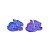 Two Tone Transparent Spray Painted Glass Beads GLAA-Q092-03-CM-5