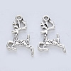 Tibetan Style Alloy Pendants X-TIBE-R316-078AS-RS-2
