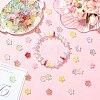 200Pcs Baking Paint Transparent Glass Beads GLAA-CJ0002-87-6