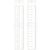 2Pcs 2 Styles Acrylic Rulers AJEW-WH0270-327-1