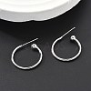 Brass Stud Earrings EJEW-L245-001P-2