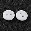 2-Hole Flat Round Resin Sewing Buttons for Costume Design BUTT-E119-28L-19-2