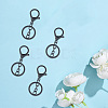 24Pcs Alloy Keychain Clasps KEYC-SC0001-82EB-6