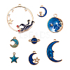 Alloy Enamel Pendants ENAM-CJ0001-15-2