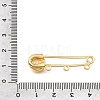 Saint Benedict Brass Safety Pins Brooch Findings KK-E802-41A-G-3