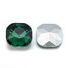 Pointed Back Glass Rhinestone Cabochons RGLA-T032-12x12mm-16-2