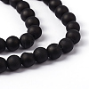 Baking Paint Transparent Glass Bead Strands GLAA-S031-8mm-38-3