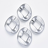 Opaque Spray Painted Acrylic Linking Rings LS-OACR-S021-63A-B02-1