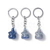 Natural/Synthetic Gemstone Keychains KEYC-P011-04P-2