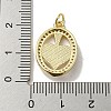 Brass Micro Pave Cubic Zirconia Pendants KK-H457-01G-03-3