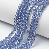 Electroplate Glass Beads Strands EGLA-A034-T4mm-I12-1