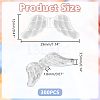300Pcs Transparent Acrylic Beads TACR-HY0001-08-2
