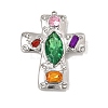 304 Stainless Steel Rhinestone Pendants RB-CBA9060-03P-1