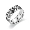 201 Stainless Steel Scale Pattern Finger Rings for Men FS-WGDD078-05-1