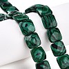 Synthetic Malachite Beads Strands G-T138-162-1