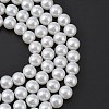 Glass Pearl Beads Strands X-HY-10D-B01-1-3