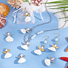 48Pcs 3 Styles Spiral Shell Angel Pendants FIND-PH0020-54-5