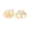 Transparent Glass Petal Pendants GLAA-T030-05D-2