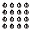 Platinum Plated Alloy Charms ENAM-S118-02H-P-2