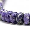 Synthetic Ocean White Jade Beads Strands G-S257-5x10mm-01-3