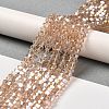 Transparent Electroplate Glass Beads Strands LS-EGLA-A039-T2mm-B12-4