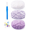 3 Rolls Super Bulky Plush Polyester Chenille Yarn OCOR-MB0001-06A-2