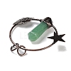 Natural Green Aventurine Faceted Pointed Bullet Big Pendants G-A221-01D-2