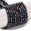 Baking Electroplate Glass Beads Strands DGLA-A039-J4mm-B20-1