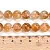 Hearted Natural Citrine Beads Strands GG-T002-A01-10mm-5
