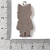 Opaque Resin Cat Pendants RESI-S399-07D-3
