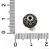 Engraved 304 Stainless Steel Beads STAS-H263-17AS-11-3