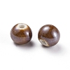 Glazed Porcelain Beads PORC-D001-10mm-05-2