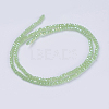 Electroplate Glass Beads Strands GLAA-F076-FR11-2