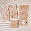 Beech Wood Cookie Molds AJEW-WH0083-59C-5