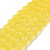 Baking Paint Imitation Jade Glass Round Bead Strands X1-DGLA-Q021-8mm-24-4