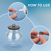 30Pcs 3 Colors Iron Bead Cap Pendant Bails STAS-PH0004-67-4