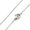 Classic Plain 304 Stainless Steel Mens Womens Cable Chains Necklaces STAS-S029-02-4