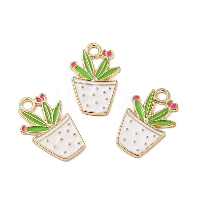 Alloy Enamel Pendants ENAM-G211-01G-07-1