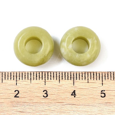 Natural Chinese Southern Jade European Beads X-G-G740-14x8mm-40-1