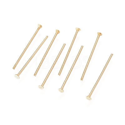 304 Stainless Steel Flat Head Pins X-STAS-L238-006H-G-1