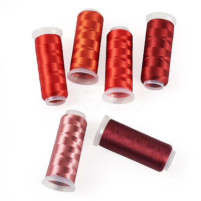 6Rolls 6 Colors Velour Yarn AJEW-TA0002-70A-1