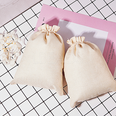 Burlap Packing Pouches Drawstring Bags ABAG-BC0001-07A-18x13-1