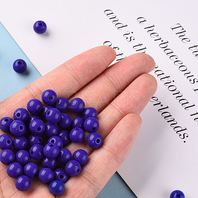 Opaque Acrylic Beads X-MACR-S370-C8mm-A36-1