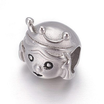 Retro 316 Surgical Stainless Steel European Style Beads OPDL-L013-10AS-1